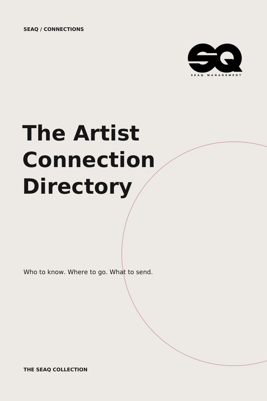 The Artist Connection Directory — SEAQ Management cover