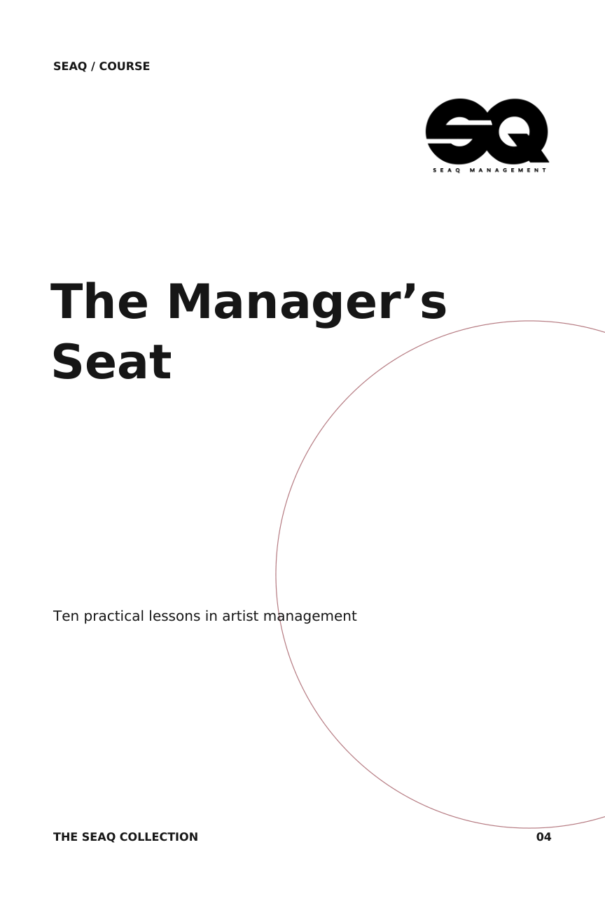 The Managers Seat — SEAQ Management cover